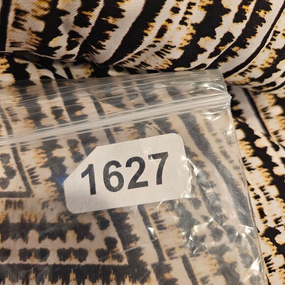 Lane Bryant 22/24 Print Wide-Leg Pants Elastic Waist Black White Career date - Picture 11 of 12